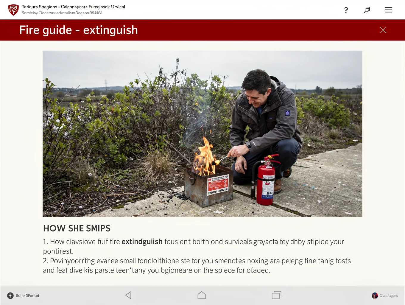 A survivalist dousing a cleared fire pit with water and stirring mineral soil into the cold wet ashes with a stick.